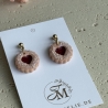 Linzer Keks Ohrringe aus Polymer Clay, Weihnachtsschmuck