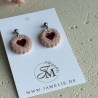 Linzer Keks Ohrringe aus Polymer Clay, Weihnachtsschmuck
