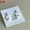 Hasen Ohrringe aus Polymer Clay – handgemachte Ohrhänger