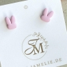 Hasen Ohrringe aus Polymer Clay – handgemachte Ohrstecker