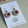 Linzer Keks Ohrringe aus Polymer Clay, Weihnachtsschmuck