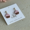 Cupcake Ohrringe aus Polymer Clay, süße Geschenkidee
