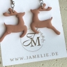 Rentier Ohrringe aus Polymer Clay – handgemachte Ohrhänger