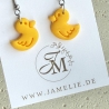 Enten Ohrringe aus Polymer Clay, federleicht