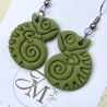 Chamäleon Ohrringe aus Polymer Clay – handgemachte Ohrstecker