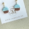 Cupcake Ohrringe aus Polymer Clay, süße Geschenkidee