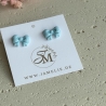 Schleifen Ohrringe aus Polymer Clay – handgemachte Ohrstecker