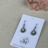 Muschel Perle Ohrringe aus Polymer Clay, maritimer Sommerschmuck