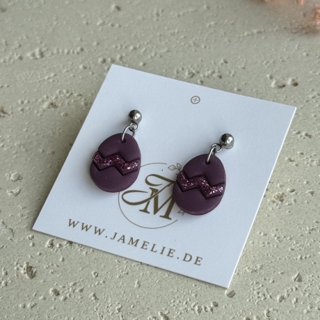 Osterei Ohrringe aus Polymer Clay, Osterschmuck, Ostergeschenk