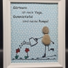 Liebevoll handgefertigtes Steinbild als Geschenk für Gärtner und Blumenliebhaberinnen
