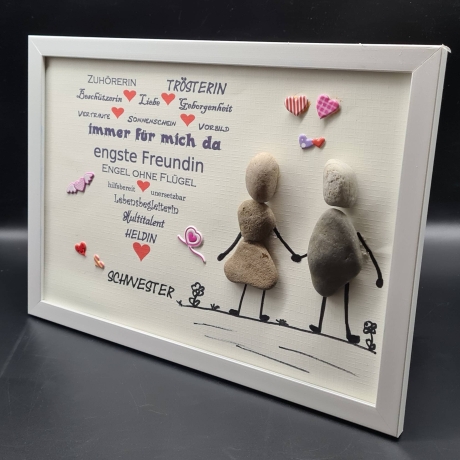 Steinbild für die liebe Schwester ... als Geschenk