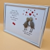 Steinbild als Geschenk zur Hochzeit - personalisierbar 