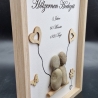 Steinbild zum 5. Hochzeitstag - Hölzerne Hochzeit 