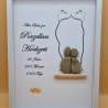 Steinbild 20. Hochzeitstag - Porzellanhochzeit personalisierbar