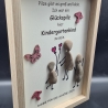 Steinbild zum Abschied vom Kindergarten für Erzieher/innen 