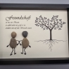 Steinbild Freundschaft ist wie ein Baum ... als Geschenk