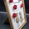 Steinbild zum 10. Hochzeitstag - Rosenhochzeit oder auch für andere Hochzeitstage - auch personalisierbar