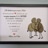 Steinbild von den Eltern für die liebe Tochter oder den Sohn 