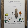 Steinbild als Abschiedsgeschenk für den Lehrer, die Lehrerin 