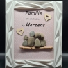 Liebevoll handgefertigtes Steinbild für die Familie ... als Geschenk