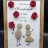 Steinbild zum 10. Hochzeitstag - Rosenhochzeit oder auch für andere Hochzeitstage - auch personalisierbar