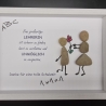 Steinbild als Abschiedsgeschenk für die Lehrerin bzw. den Lehrer
