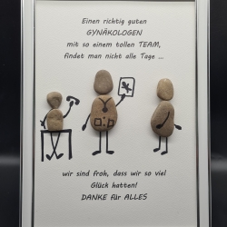 Steinbild als Geschenk für die Gynäkologin - den Gynäkologen und sein Team