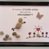Steinbild für liebe Menschen - Stolpersteine als Sprungbrett