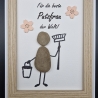 Steinbild als Geschenk für die beste Putzfrau der Welt