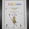 Liebevoll handgefertigtes Steinbild als Geschenk zur Kommunion