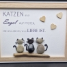 Steinbild für Katzen Liebhaber