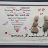 Steinbild für die liebe Schwester ... als Geschenk