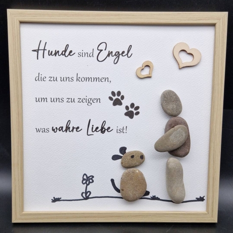 Steinbild für Hunde Liebhaber
