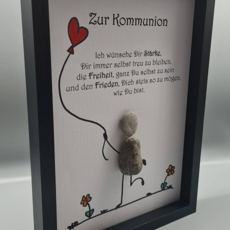 Steinbild als Geschenk zur Kommunion oder Firmung