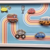 Steinbild fürs Kinderzimmer - Für Autoliebhaber