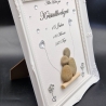 Steinbild zum 15. Hochzeitstag Kristallhochzeit personalisierbar