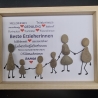 Steinbild als Geschenk zum Abschied  Kindergarten  Erzieherinnen