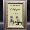 Liebevoll handgefertigtes Steinbild als Geschenk  für die beste Fußpflegerin der Welt