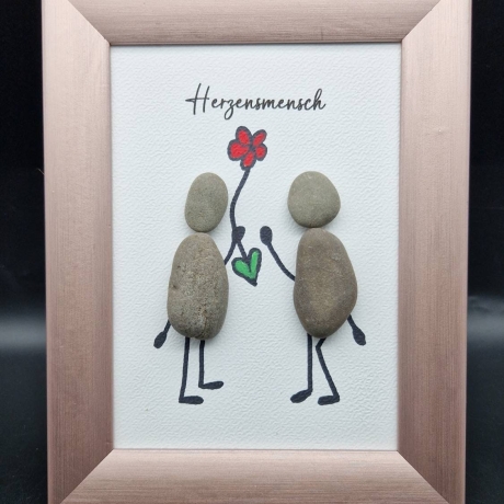 Steinbild als Geschenk für Herzensmenschen