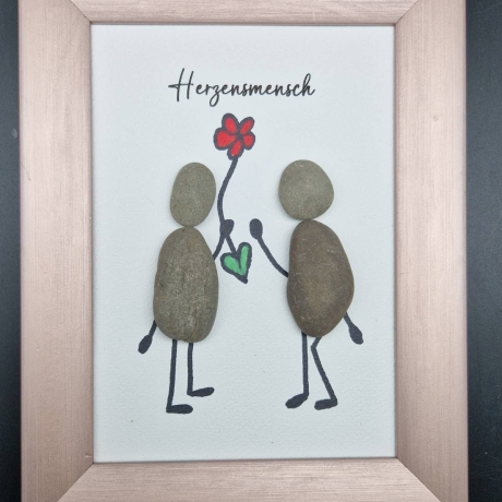 Steinbild als Geschenk für Herzensmenschen