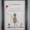 Liebevoll handgefertigtes Steinbild als Geschenk zur Konfirmation