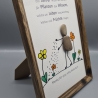 Steinbild als Abschiedsgeschenk für den Lehrer, die Lehrerin 