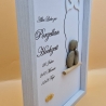 Steinbild 20. Hochzeitstag - Porzellanhochzeit personalisierbar