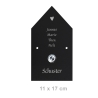 Klingelschild Schiefer (11x17 cm) LED Taster personalisiert  