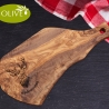 Steakbrett aus Olivenholz mit Handgriff | HIRSCH | personalisiert