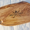 Tranchierbrett aus Olivenholz Lasergravur personalisiert Geschenk