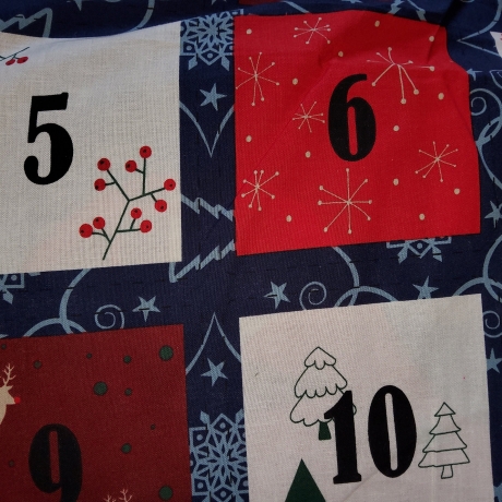 Webware, Baumwolle, Adventskalender, Panel