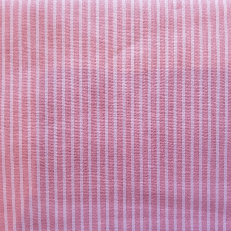 Webware, Baumwollstoff, Stoff, rosa mit hellen Streifen