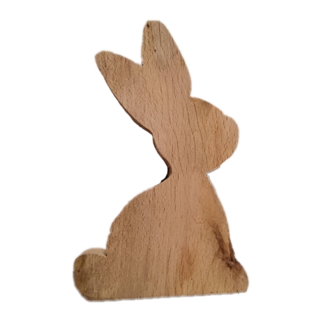 Holzhase     Hase aus Holz   gesägt   Handmade   Handareit