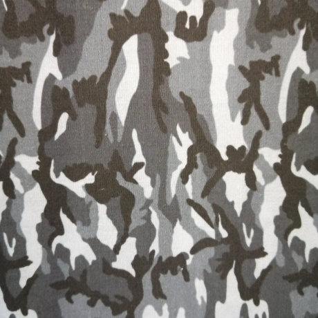 Webware, Baumwollstoff, Stoff, Camouflage, grau/weiß